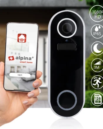 Alpina Hvid Dørklokke Med Kamera