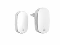 Divo Trådløs Dørklokke 230v Tryk Hvid