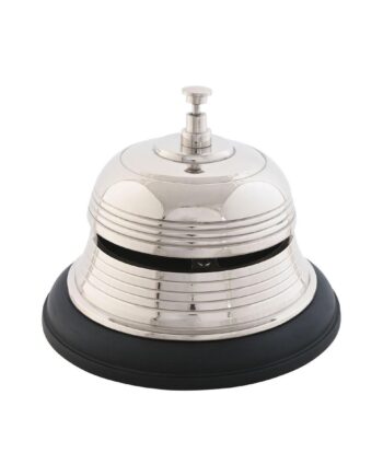 Dørklokke Sort Sølv Aluminium Mangotræ