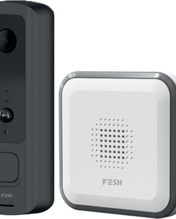 Foss Fesh Smart Dørklokke Med Video Wifi Sort Hvid