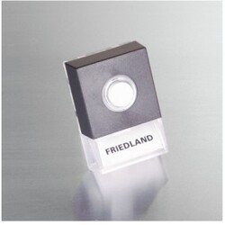 Pushlite Oplyst Dørklokke Sort Diverse