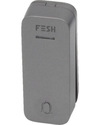 Stk Foss Fesh Smart Trykknap Til Dørklokke Wifi Grå