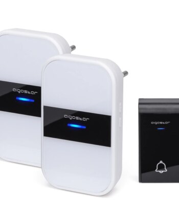 Trådløs Digital Dørklokke Ip44 Hvid Sender  Modtagere