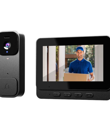 Video Dørklokke Med Ampquot Oled Skærm Vandtæt Trådløs Med App Styring